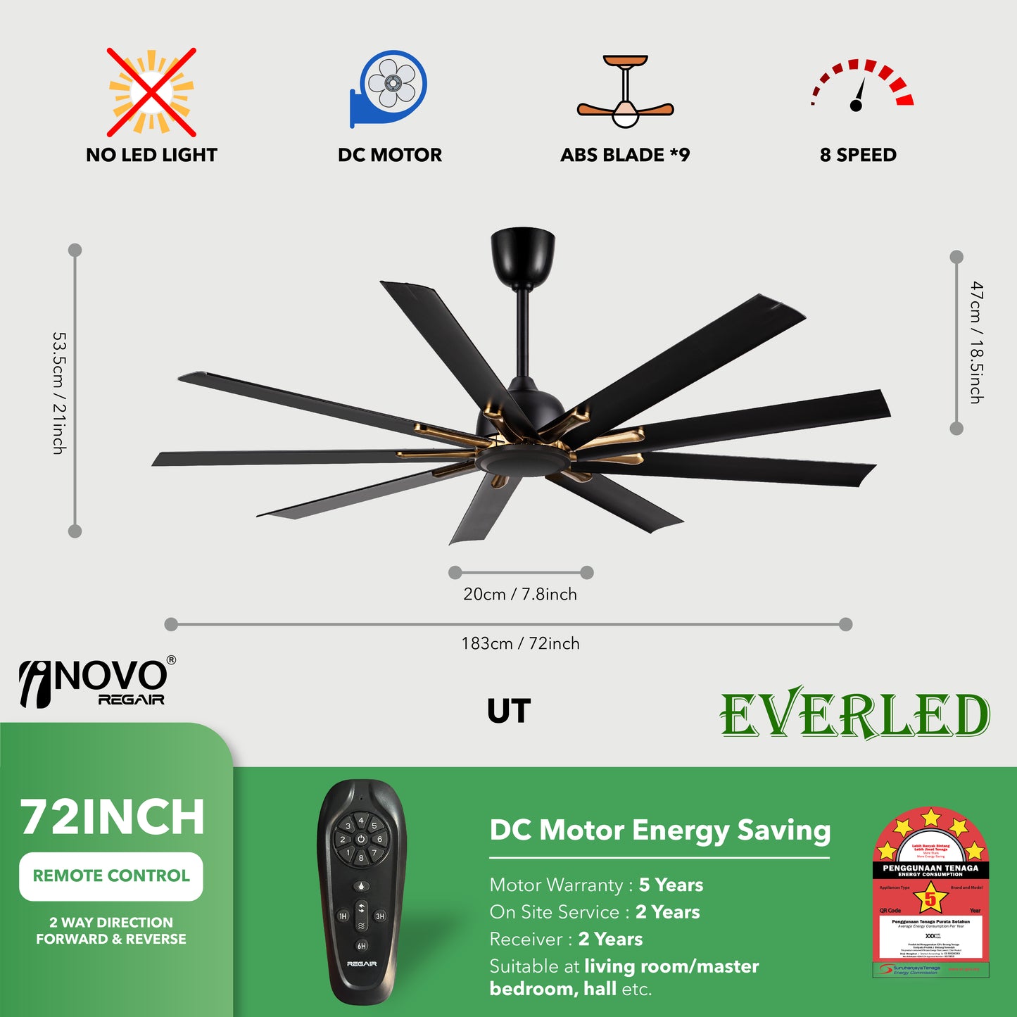 REGAIR INOVO UT 62" & 72" & 84"