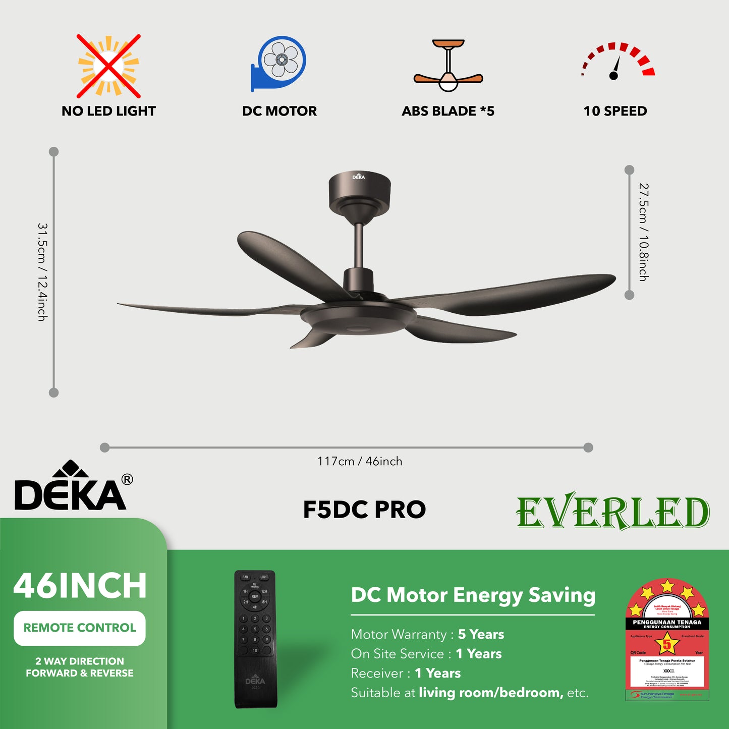 DEKA F5DC PRO 46" & 56"