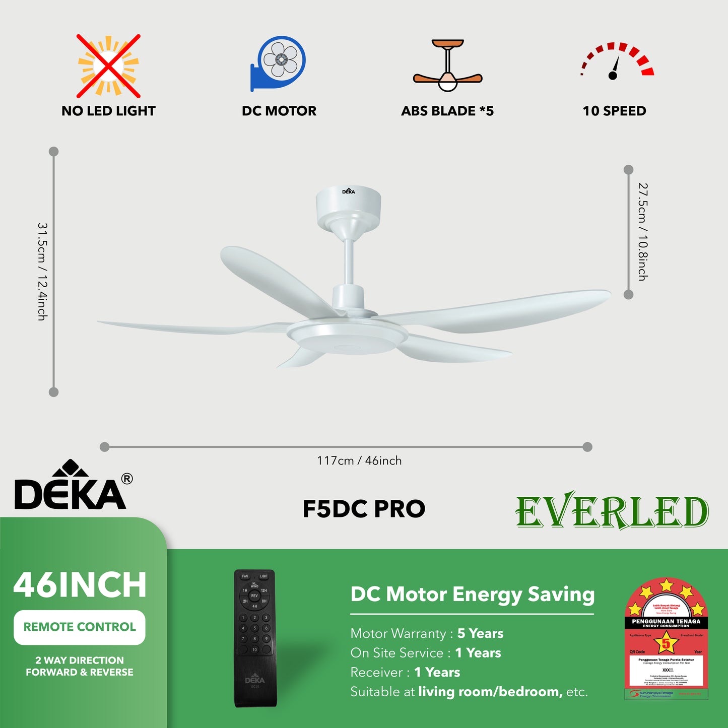 DEKA F5DC PRO 46" & 56"