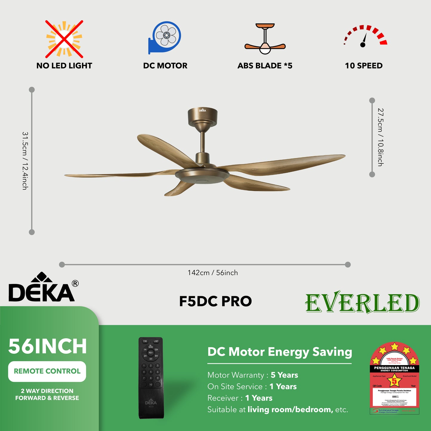 DEKA F5DC PRO 46" & 56"