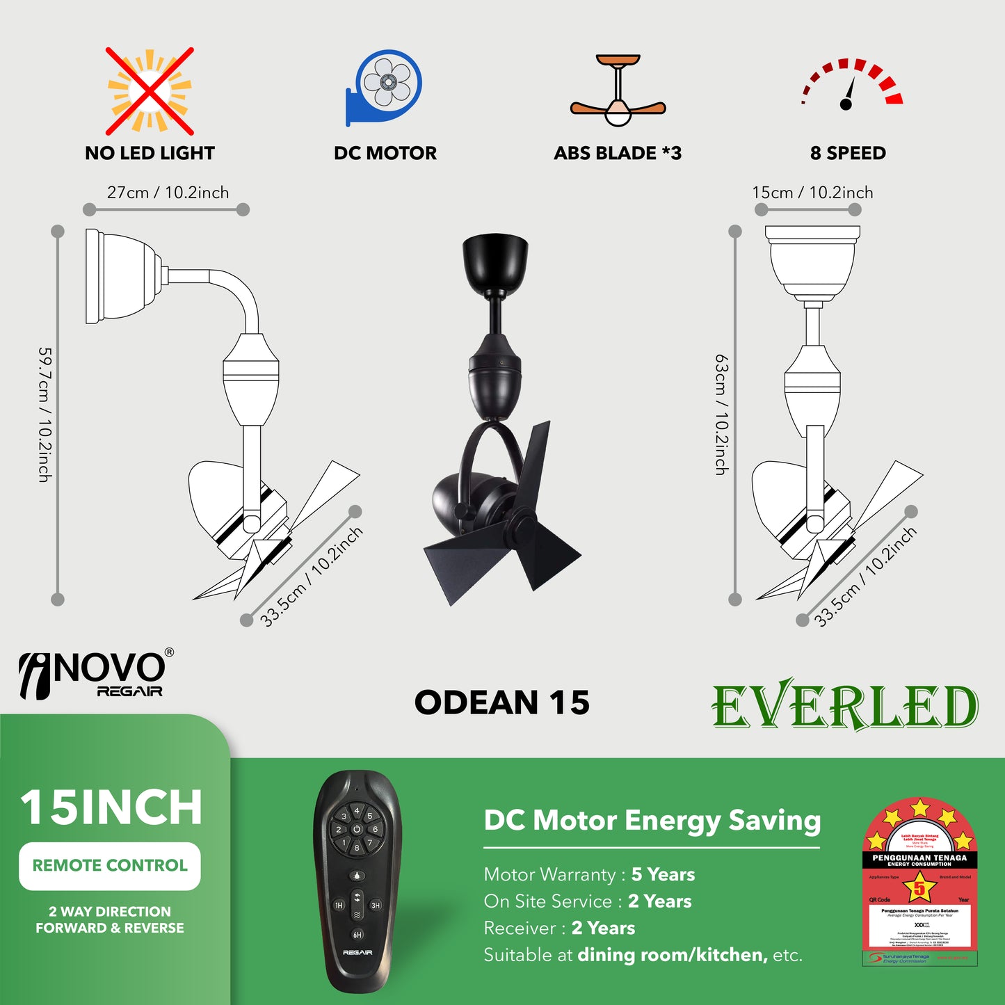 REGAIR INOVO ODEAN 15"