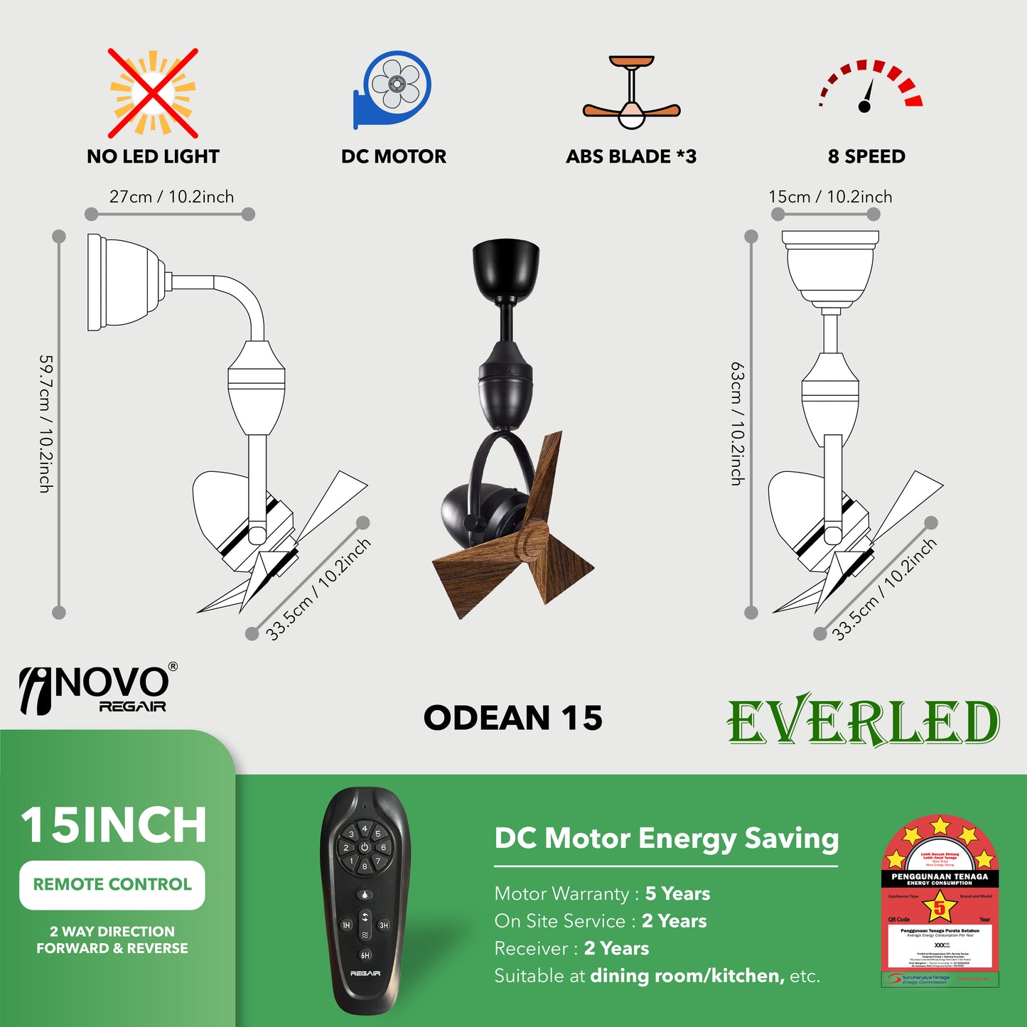 REGAIR INOVO ODEAN 15"