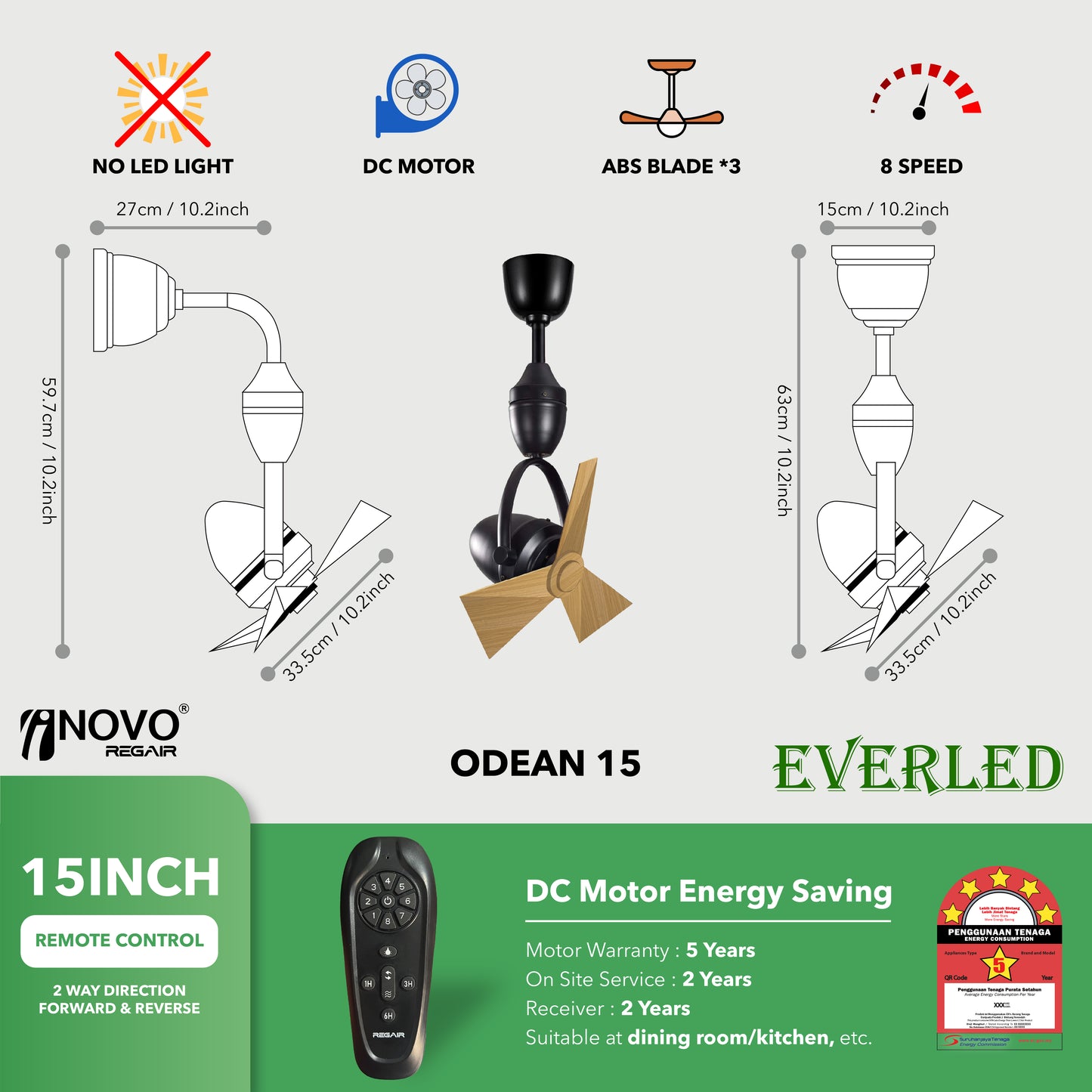 REGAIR INOVO ODEAN 15"