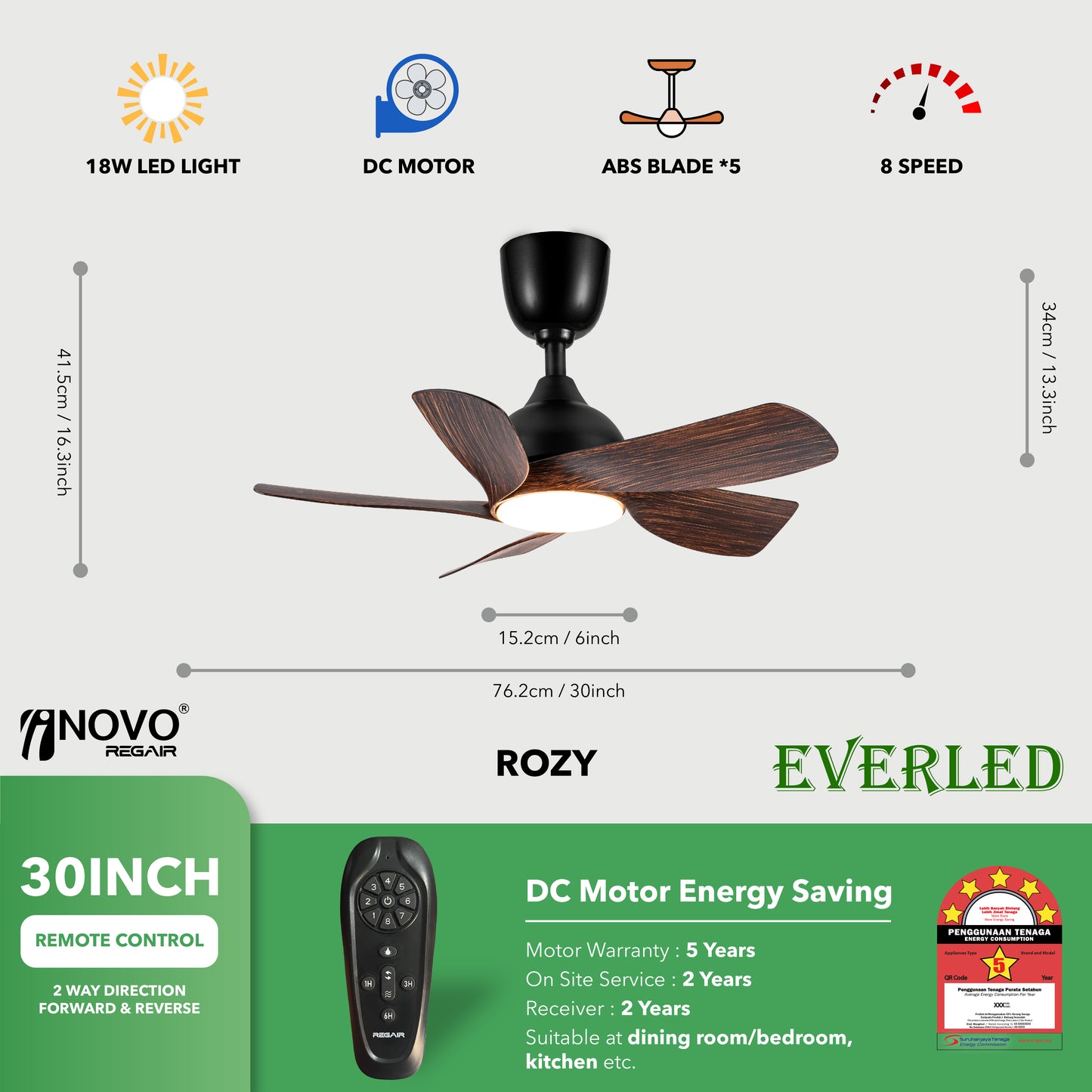 REGAIR INOVO ROZY 30"