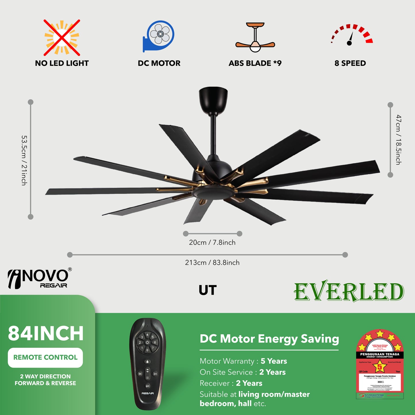 REGAIR INOVO UT 62" & 72" & 84"