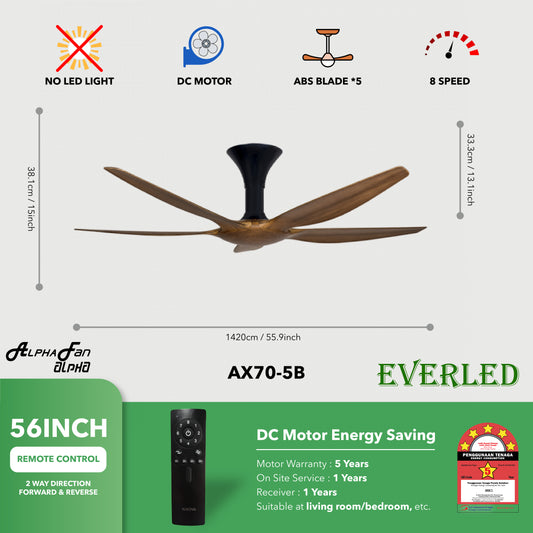 ALPHA ALPHAFAN AX70-5B 56"