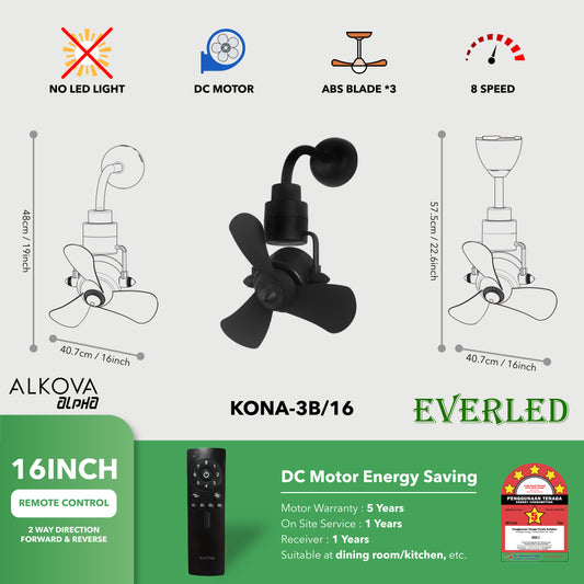 ALPHA ALKOVA KONA-3B 16"