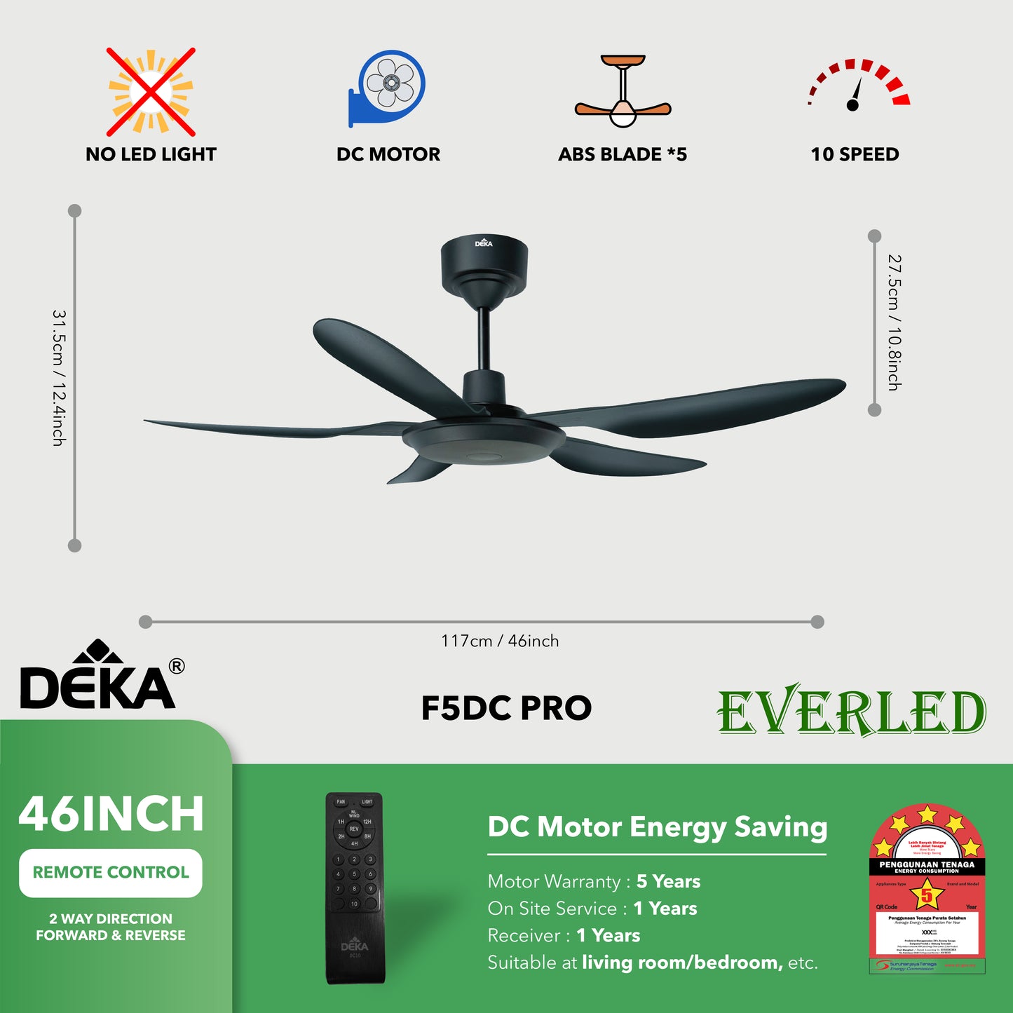DEKA F5DC PRO 46" & 56"