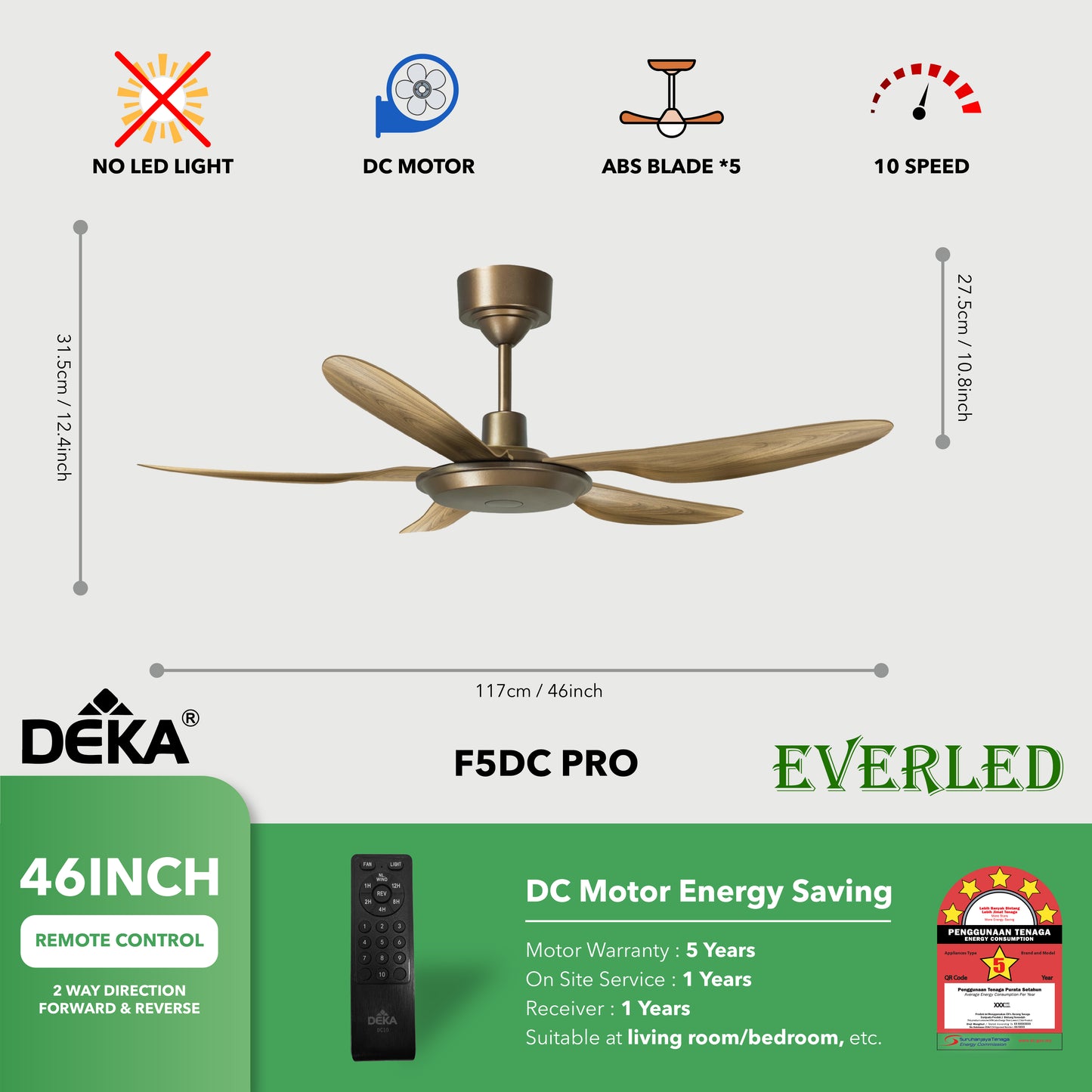 DEKA F5DC PRO 46" & 56"